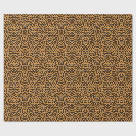 Leopardenmuster Geschenkpapier (Flach)