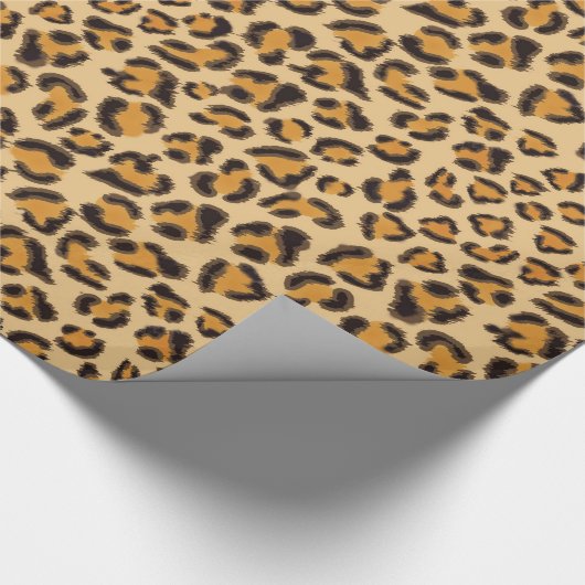 Leopardenmuster Geschenkpapier (Ecke)