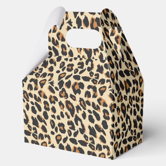 Leopardenmuster Geschenkschachtel (Vorderseite)