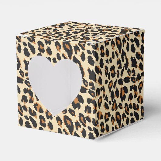 Leopardenmuster Geschenkschachtel (Vorderseite)