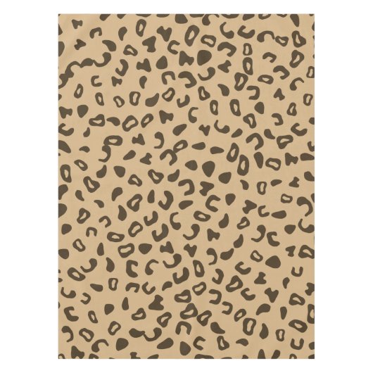 Leopardenmuster Hautstruktur Tischdecke (Vorderseite)