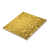 Leopardenmuster in Gold Fliese (Seite)