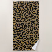 Leopardenmuster in Natur 2 Strandtuch (Vorderseite)