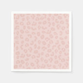 Leopardenmuster in Rosa Serviette (Vorderseite)