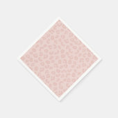 Leopardenmuster in Rosa Serviette (Ecke)
