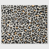 Leopardenmuster in wildnahtloser Farbe Geschenkpapier (Flach)