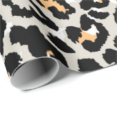 Leopardenmuster in wildnahtloser Farbe Geschenkpapier (Rolleneckpunkt)