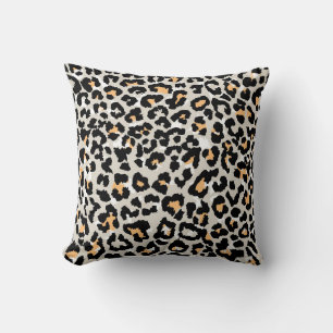 Leopardenmuster in wildnahtloser Farbe Kissen