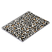 Leopardenmuster in wildnahtloser Farbe Notizblock (Linke Seite)