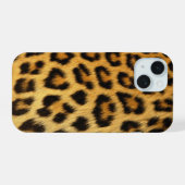 Leopardenmuster iPhone 15 Hülle (Rückseite (Horizontal))