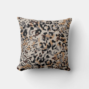 Leopardenmuster, Jaguarmuster, Tierpelz Kissen