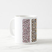 Leopardenmuster Kaffeetasse (Vorderseite Links)