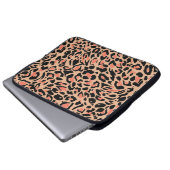 Leopardenmuster Laptopschutzhülle (Vorne Knopf)