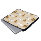 Leopardenmuster Laptopschutzhülle (Vorne Knopf)