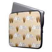 Leopardenmuster Laptopschutzhülle (Vorderseite Links)