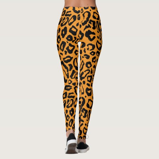 Leopardenmuster Leggings (Rückseite)