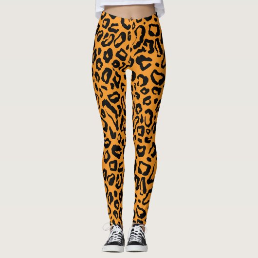 Leopardenmuster Leggings (Vorderseite)