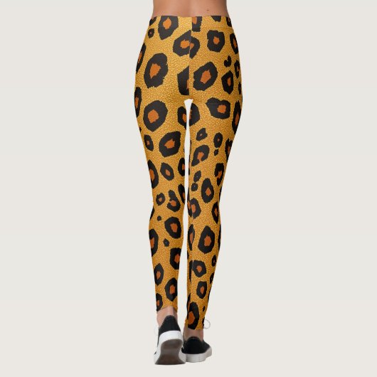 Leopardenmuster Leggings (Rückseite)