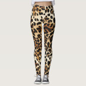 Leopardenmuster Leggings (Vorderseite)
