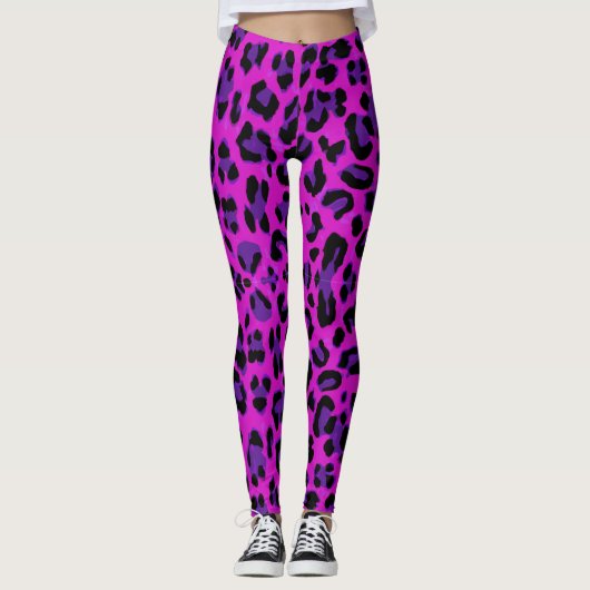 Leopardenmuster Leggings (Vorderseite)