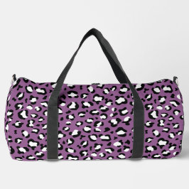 Leopardenmuster, Leoparden, Lila Leopard Duffle Bag