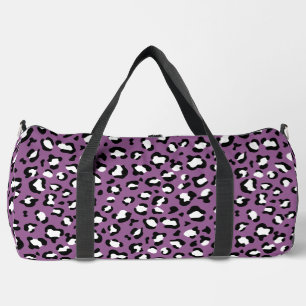 Leopardenmuster, Leoparden, Lila Leopard Duffle Bag