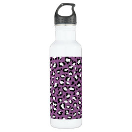 Leopardenmuster, Leoparden, Lila Leopard Edelstahlflasche