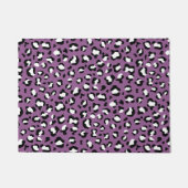 Leopardenmuster, Leoparden, Lila Leopard Fußmatte (Vorderseite)