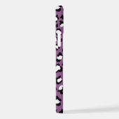 Leopardenmuster, Leoparden, Lila Leopard iPhone Hülle (Rechte Seite)