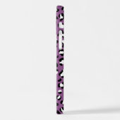 Leopardenmuster, Leoparden, Lila Leopard iPhone Hülle (Linke Seite)