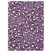 Leopardenmuster, Leoparden, Lila Leopard Klemmbrett (Rückseite)