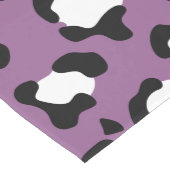 Leopardenmuster, Leoparden, Lila Leopard Mittelgroßer Tischläufer (Ecke)