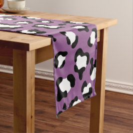 Leopardenmuster, Leoparden, Lila Leopard Mittelgroßer Tischläufer