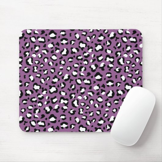Leopardenmuster, Leoparden, Lila Leopard Mousepad (Mit Mouse)