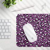 Leopardenmuster, Leoparden, Lila Leopard Mousepad