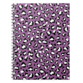 Leopardenmuster, Leoparden, Lila Leopard Notizblock (Vorderseite)