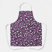 Leopardenmuster, Leoparden, Lila Leopard Schürze (Vorderseite)