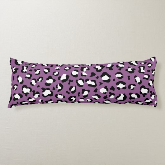 Leopardenmuster, Leoparden, Lila Leopard Seitenschläferkissen (Vorderseite)