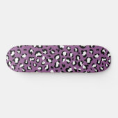 Leopardenmuster, Leoparden, Lila Leopard Skateboard (Horizontal)