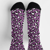 Leopardenmuster, Leoparden, Lila Leopard Socken (Oben)