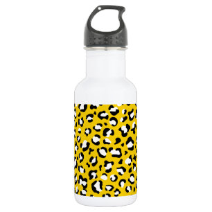 Leopardenmuster, Leopardenflecken, Gelber Leopard Edelstahlflasche
