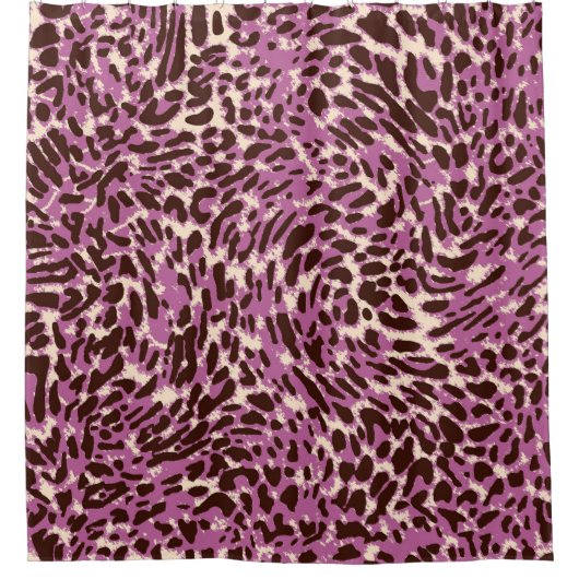 Leopardenmuster, Leopardrucke, Tierdruck, Duschvorhang (Vorderseite)