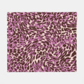 Leopardenmuster, Leopardrucke, Tierdruck, Fleecedecke (Vorderseite (Horizontal))