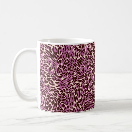 Leopardenmuster, Leopardrucke, Tierdruck,  Kaffeetasse (Links)