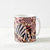 Leopardenmuster, Leopardrucke, Tierdruck, Kaffeetasse (VorderseiteRechts)
