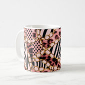Leopardenmuster, Leopardrucke, Tierdruck, Kaffeetasse (Vorderseite Links)