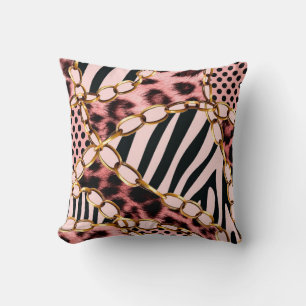 Leopardenmuster, Leopardrucke, Tierdruck, Kissen