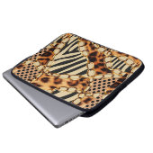 Leopardenmuster, Leopardrucke, Tierdruck,  Laptopschutzhülle (Vorne Knopf)
