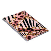 Leopardenmuster, Leopardrucke, Tierdruck, Notizblock (Rechte Seite)