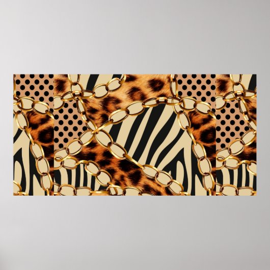Leopardenmuster, Leopardrucke, Tierdruck, Poster (Vorne)